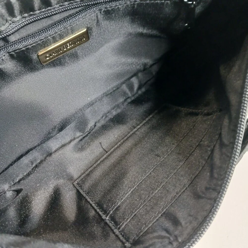 Giani Bernini Black Faux Leather Y2K Style Bag